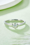 Moissanite 925 Sterling Silver Solitaire Ring - Trendsi - Flyclothing LLC