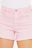 Kancan Raw Hem High Waist Denim Shorts - Trendsi - Flyclothing LLC