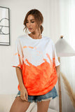 Tie-Dye Round Neck Tee Shirt - Trendsi - Flyclothing LLC