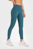 Highly Stretchy Wide Waistband Yoga Leggings - Trendsi - Flyclothing LLC