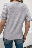 Round Neck Short Sleeve T-Shirt - Trendsi - Flyclothing LLC