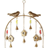 Handcrafted Bird Chime, Recycled Iron and Glass Beads - Asha Handicrafts - Flyclothing LLC