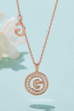 Moissanite A to J Pendant Necklace - Trendsi - Flyclothing LLC