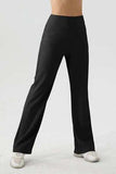 High Waist Straight Active Pants - Trendsi - Flyclothing LLC