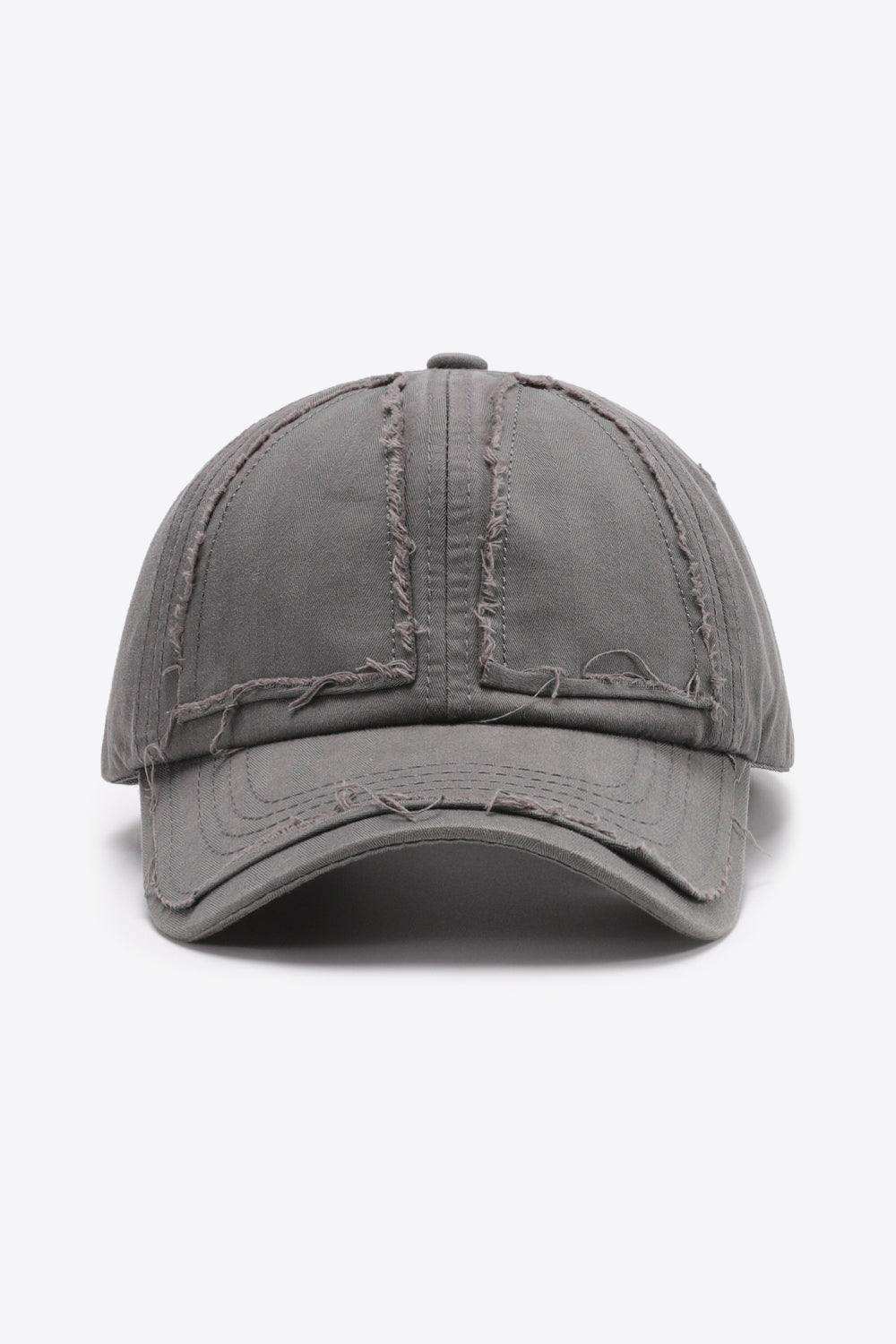 Distressed Adjustable Baseball Cap - Trendsi - Flyclothing LLC