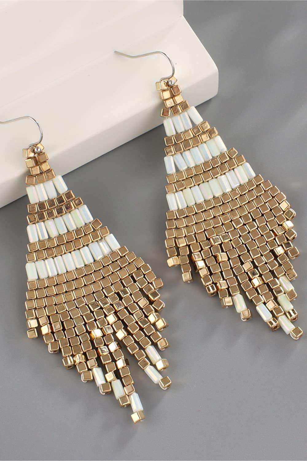 Beaded Dangle Earrings - Trendsi - Flyclothing LLC