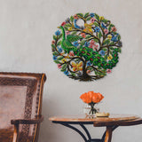 Peacock in Tree Haitian Metal Drum Wall Art - Haitian Artisans - Flyclothing LLC