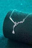 1 Carat Moissanite 925 Sterling Silver Necklace - Trendsi - Flyclothing LLC