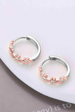 Moissanite 925 Sterling Silver Huggie Earrings - Trendsi - Flyclothing LLC