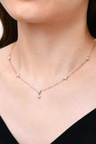 Moissanite 925 Sterling Silver Necklace - Trendsi - Flyclothing LLC