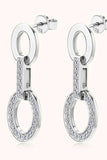 Moissanite 925 Sterling Silver Earrings - Trendsi - Flyclothing LLC