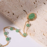 Copper Natural Crystal Pendant Necklace - Trendsi - Flyclothing LLC