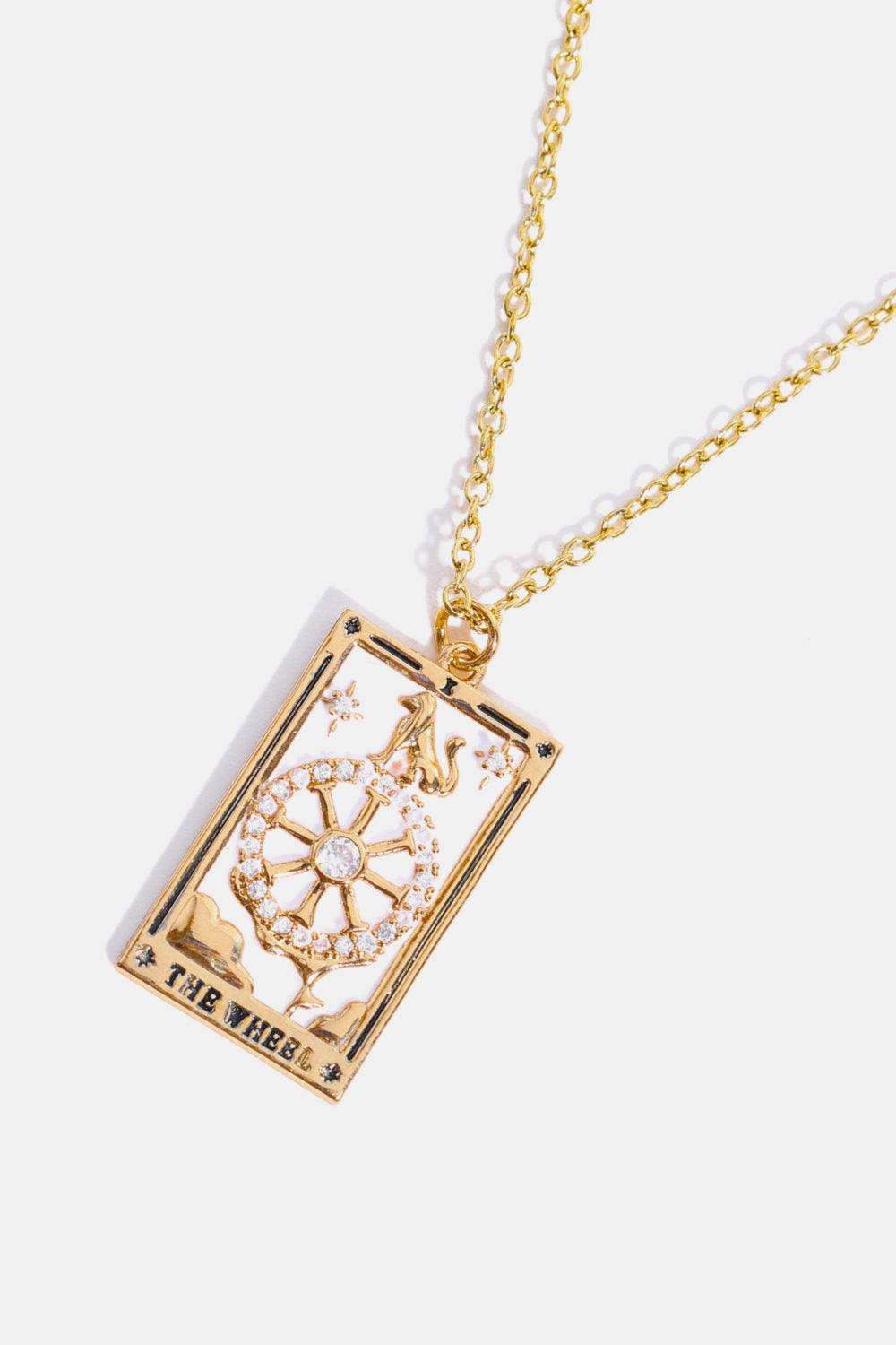 Tarot Card Pendant Stainless Steel Necklace - Trendsi - Flyclothing LLC