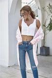 Tie-Dye Open Front Longline Cardigan - Trendsi - Flyclothing LLC