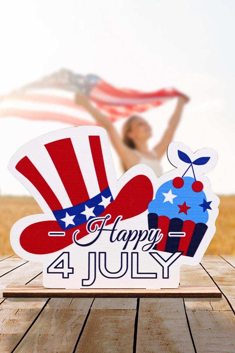 Independence Day Plywood Decor Ornament - Trendsi - Flyclothing LLC