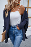 Open Front Long Sleeve Cardigan - Trendsi - Flyclothing LLC