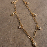 18K Gold-Plated Copper Inlaid Zircon Necklace - Trendsi - Flyclothing LLC