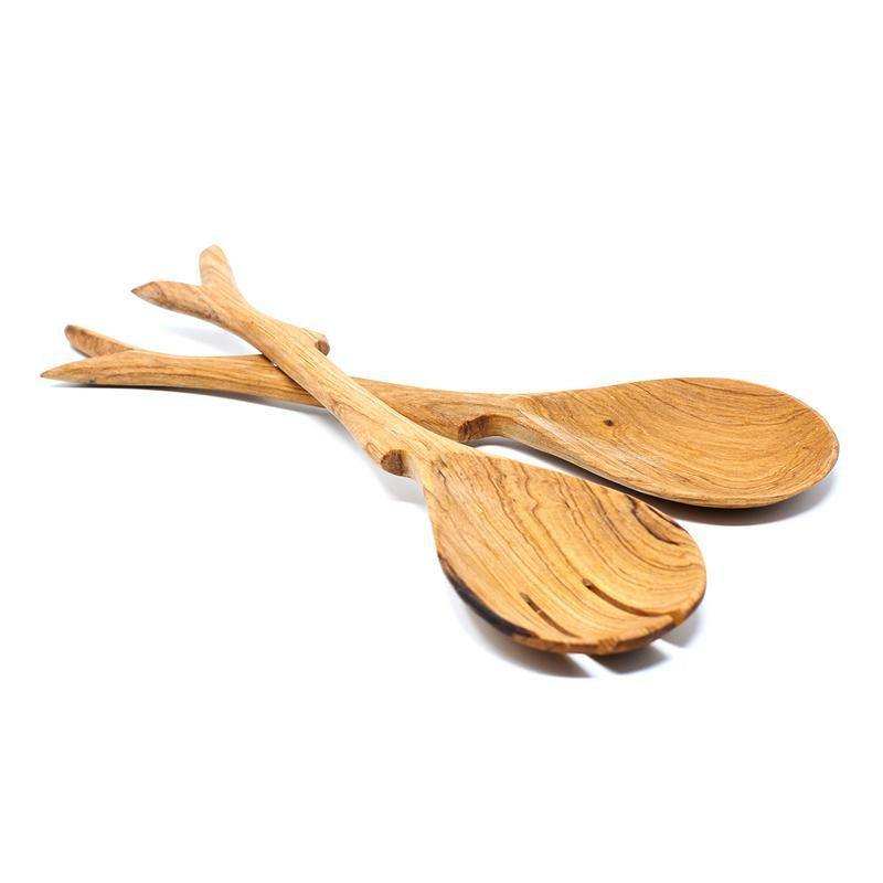 10 Inch Twig Salad Servers - Jedando Handicrafts - Flyclothing LLC