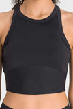 Racerback Cropped Sports Tank - Trendsi - Flyclothing LLC