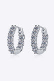1.8 Carat Moissanite Hoop Earrings - Trendsi - Flyclothing LLC
