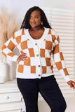 Double Take Button-Up V-Neck Dropped Shoulder Cardigan - Trendsi - Flyclothing LLC