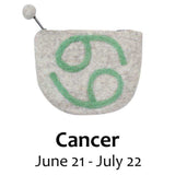 Felt Cancer Zodiac Coin Purse - Global Groove - Global Groove - Flyclothing LLC