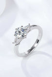 Loyal Love 1 Carat Moissanite Platinum-Plated Ring - Trendsi - Flyclothing LLC