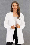 Pocketed Open Front Long Sleeve Cardigan - Trendsi - Flyclothing LLC