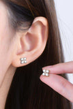 Moissanite 925 Sterling Silver Four-Leaf Clover Shape Earrings - Trendsi - Flyclothing LLC