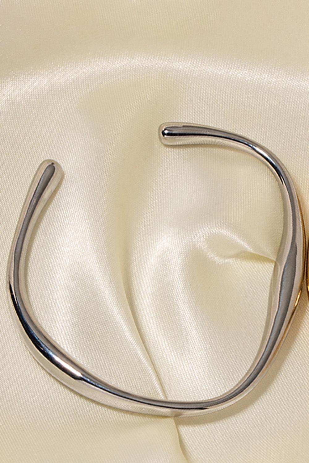 Stainless Steel Open Bracelet - Trendsi - Flyclothing LLC