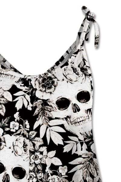 Skull Print Scoop Neck Cami - Trendsi - Flyclothing LLC