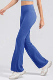 High Waist Straight Active Pants - Trendsi - Flyclothing LLC