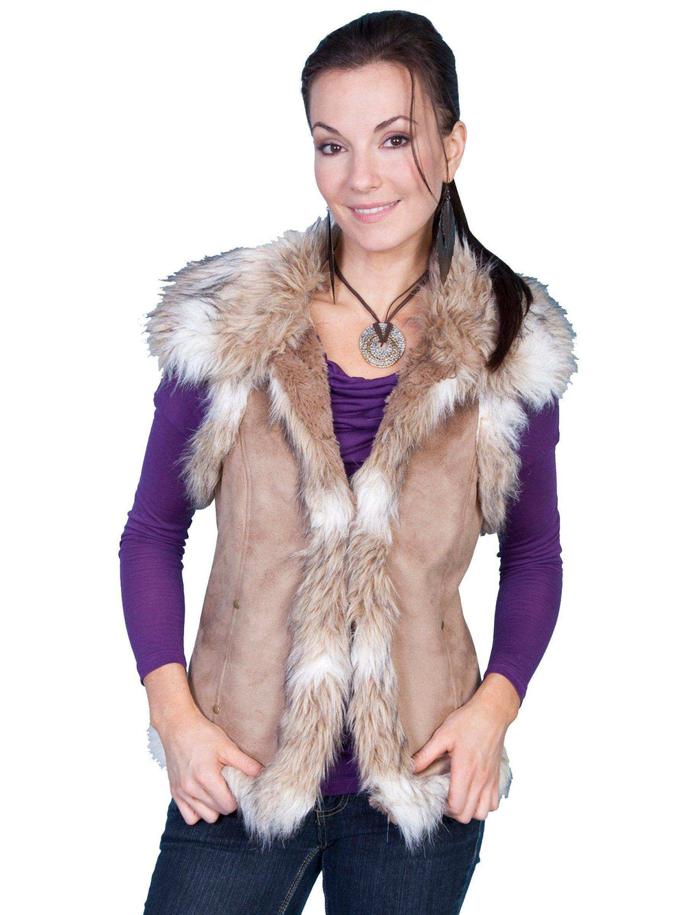 Scully HAZELNUT LADIES VEST - Scully Leather - Flyclothing LLC