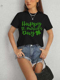 HAPPY ST. PATRICK'S DAY Short Sleeve T-Shirt - Trendsi - Flyclothing LLC