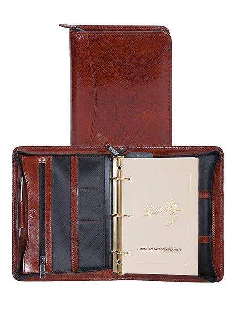 Scully MAHOGANY MINI TABLET ORGANIZER - Scully Leather - Flyclothing LLC
