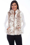 Scully LEOPARD REVERSIBLE FAUX FUR LEOPARD VEST - Scully Leather - Flyclothing LLC