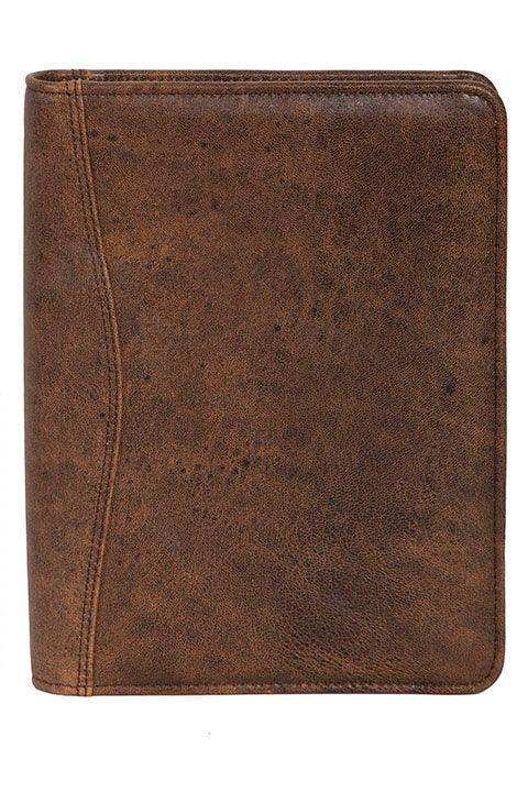 Scully WALNUT ZIP WEEKLY PLANNER - Scully Leather - Flyclothing LLC