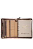 Scully WALNUT ZIP WEEKLY PLANNER - Scully Leather - Flyclothing LLC