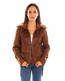 Scully Leather Honey Creek Brown Ladies Jacket - Scully Leather - Flyclothing LLC