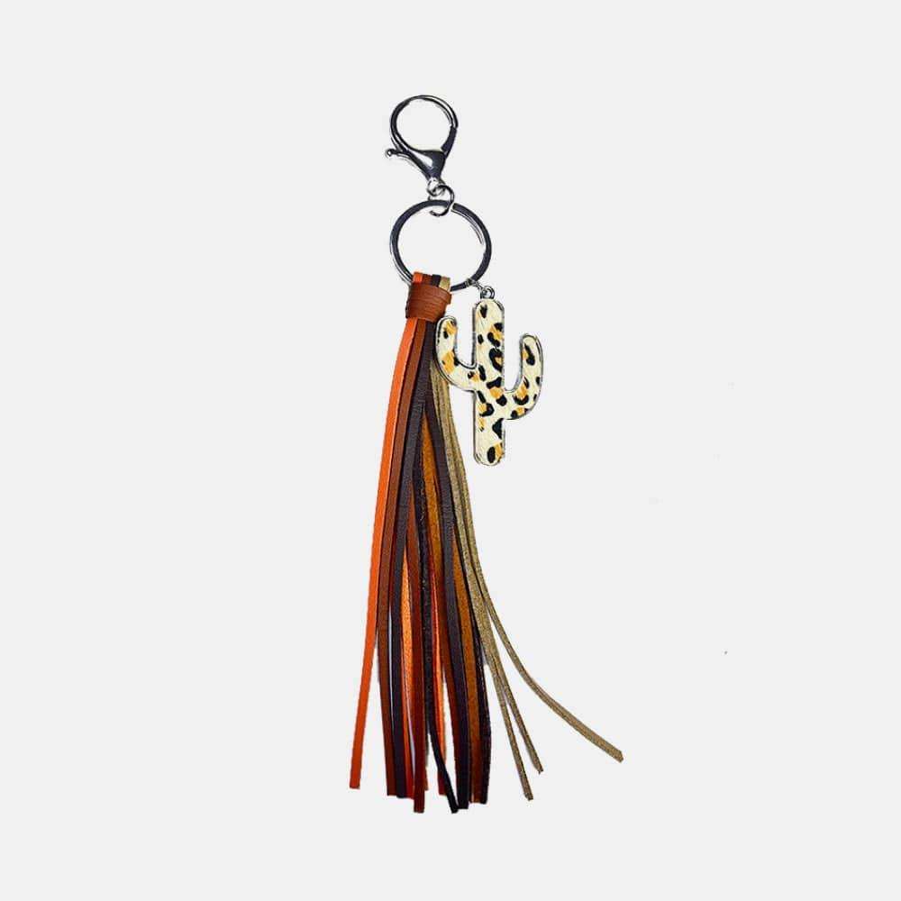 Cactus Keychain with Tassel - Trendsi - Flyclothing LLC
