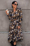 Floral Flounce Sleeve Tiered Dress - Trendsi - Flyclothing LLC