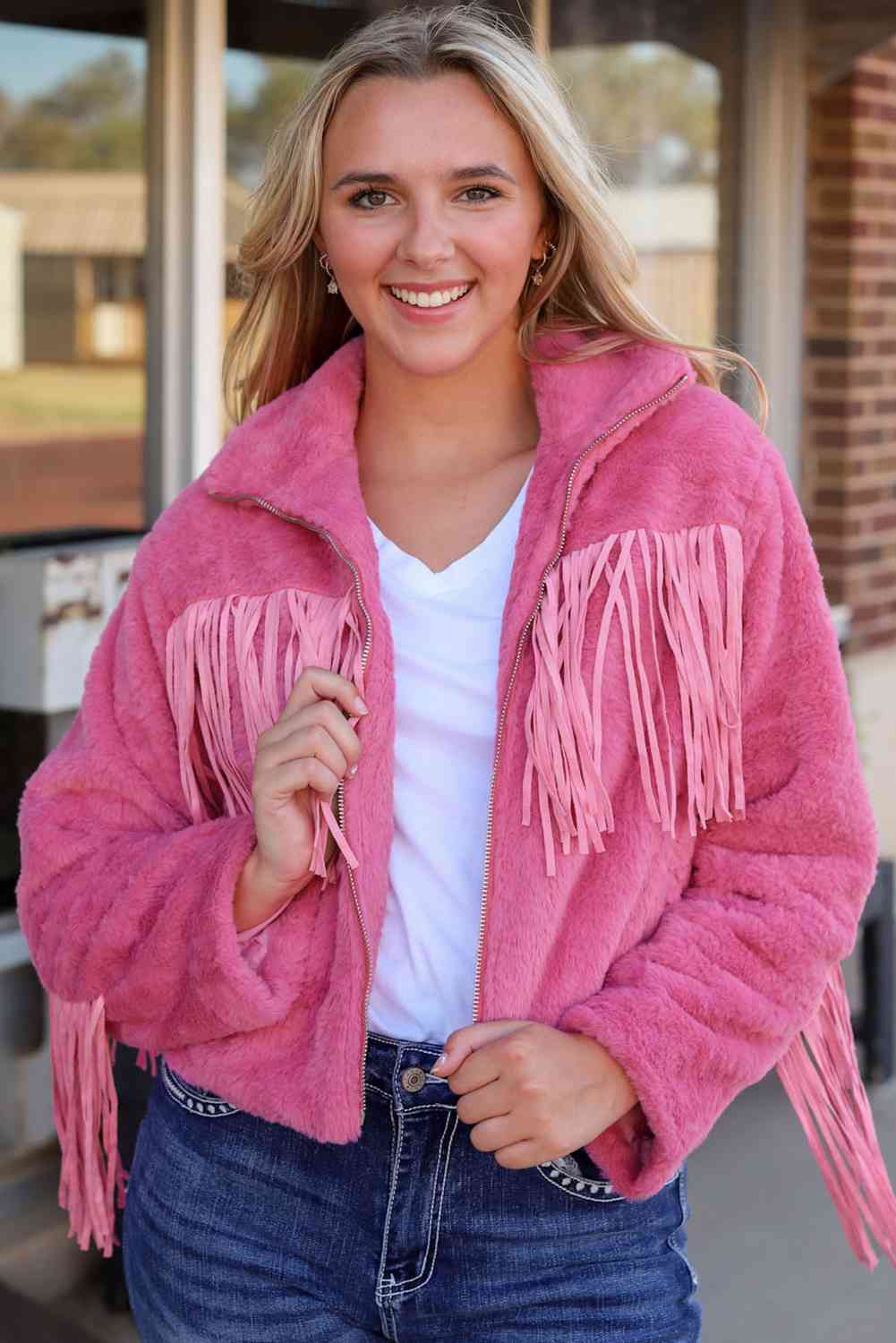 New Louisville Cardinals Womens Sizes M-XL Pink Full-Zip Jacket Hoodie