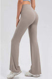 High Waist Straight Active Pants - Trendsi - Flyclothing LLC