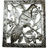 Single Bird Metal Wall Art - 11 by 12 Inches - Croix des Bouquets - Croix des Bouquets - Flyclothing LLC