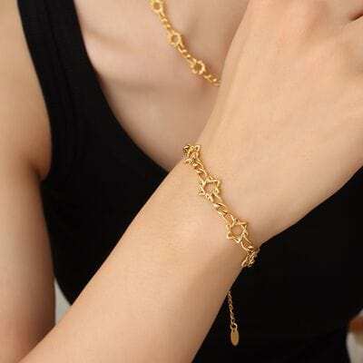 18K Gold-Plated Titanium Steel Bracelet - Trendsi - Flyclothing LLC