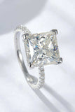 5.52 Carat Moissanite Side Stone Ring - Trendsi - Flyclothing LLC