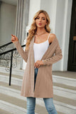 Long Sleeve Open Front Cardigan - Trendsi - Flyclothing LLC