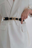 Double Buckle Elastic Belt - Trendsi - Flyclothing LLC