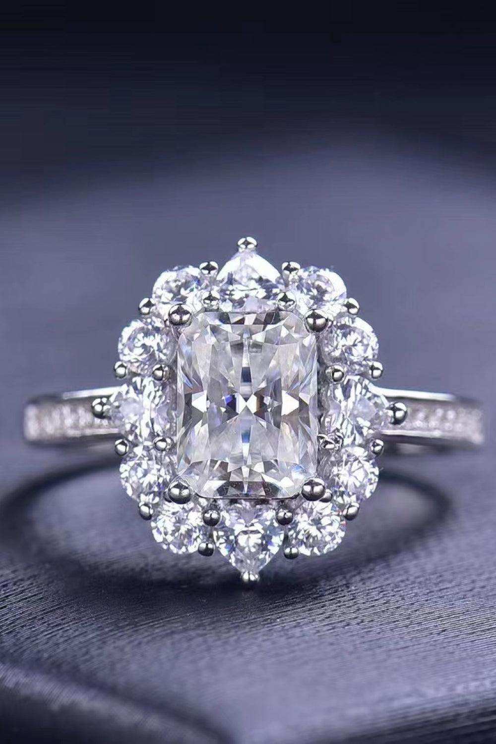 Need You Now 2 Carat Moissanite Ring - Trendsi - Flyclothing LLC