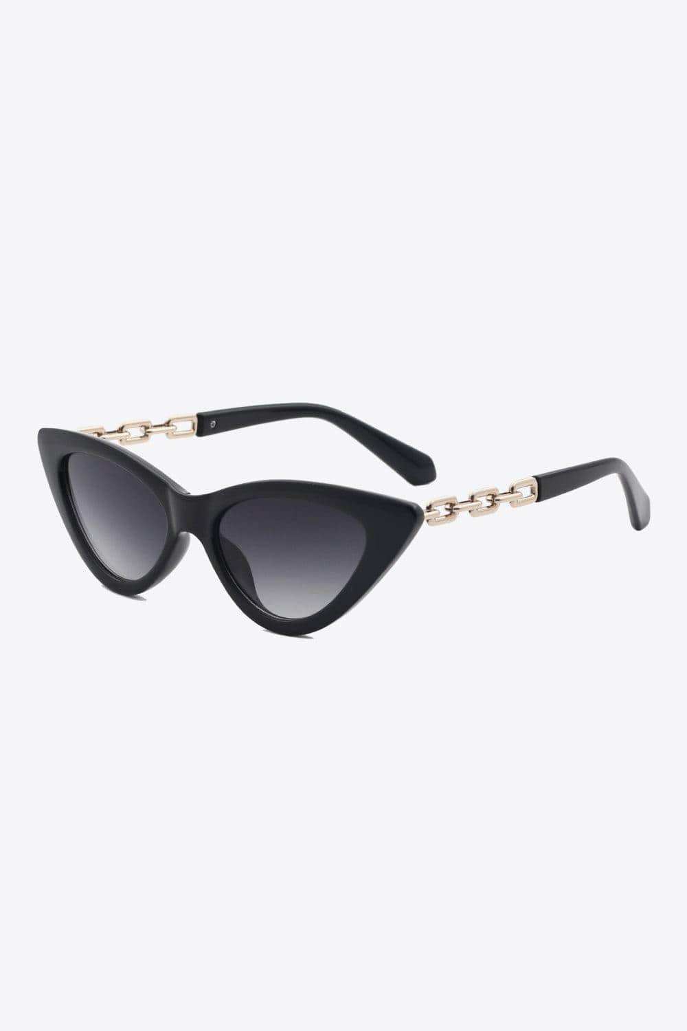 Chain Detail Cat-Eye Sunglasses - Trendsi - Flyclothing LLC